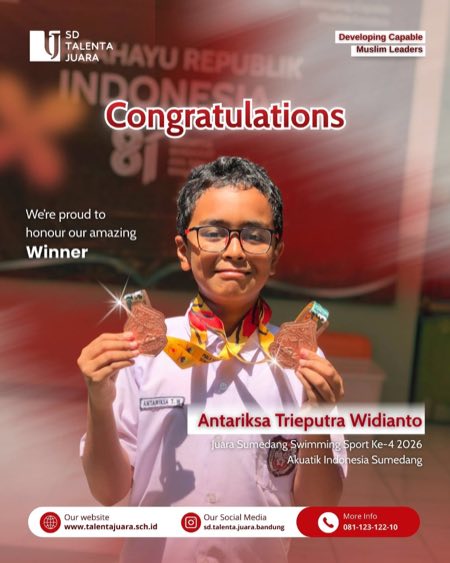 Winner in 4th Sumedang Swimming Sport 2026 Akuatik Indonesia Sumedang