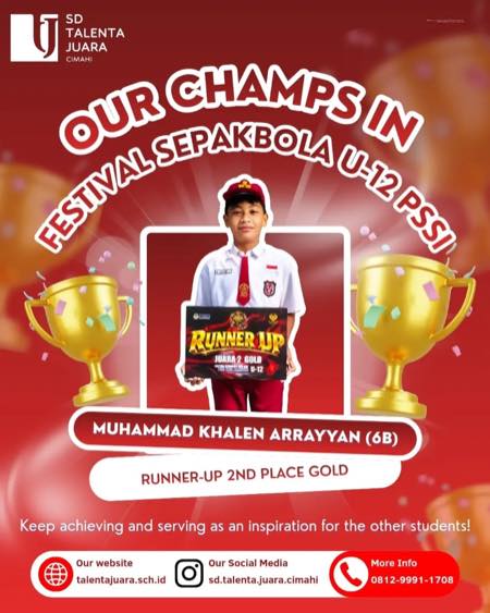 Runner-Up 2nd Place Gold U-12 Football Festival PSSI Bandung City 2026